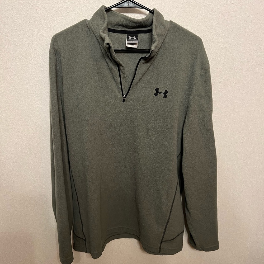 Under Armour Olive Green Fleece 1/4 Zip
